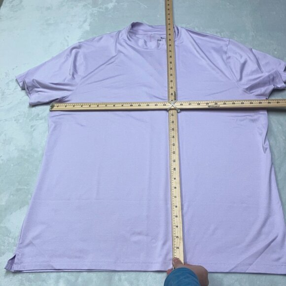 Nike Tiger Woods Shirt Men 2XL Dri-FIT Purple Stripe Mock Neck Golf BQ6724-543 - Picture 5 of 7